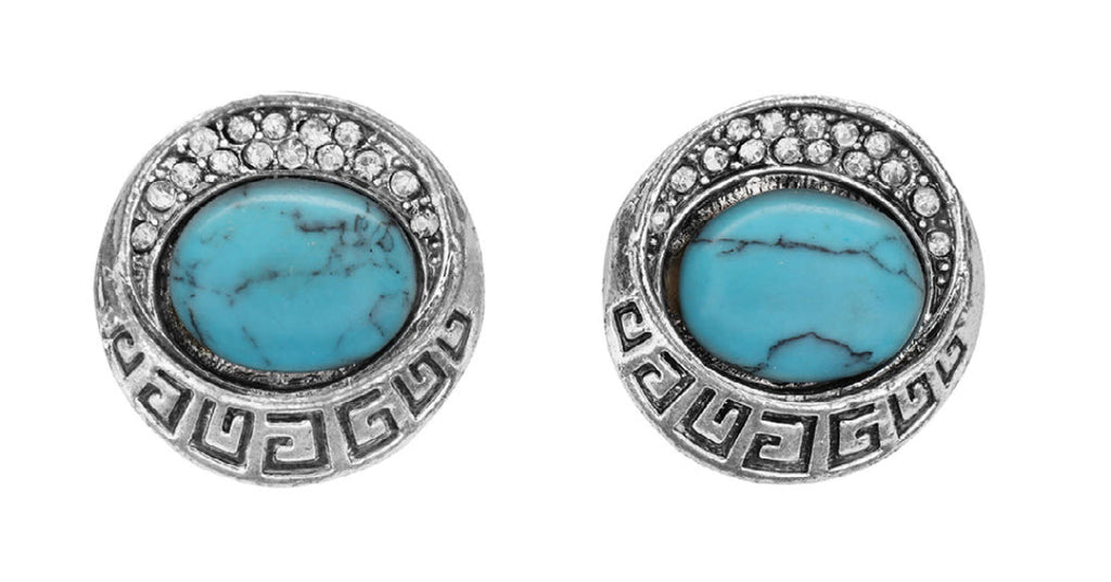statement turquoise earrings