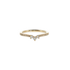 14kt Yellow Gold .20ctw G-H SI1/SI2 Diamond Curved Band