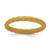 Gold Metallic Silicone 3MM Braided Band - Size 7