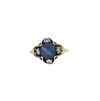 Estate 10kt Yellow Gold Vintage Star Sapphire .40ctw Diamond Ring