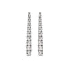 14K White Gold .18CTW Diamond Point Earrings