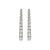 14K White Gold .18CTW Diamond Point Earrings