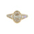 14K YG 2CT OVAL LAB BEZEL RING