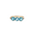 Estate 10kt Yellow GOld Hexagon Topaz Diamond Ring