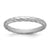 Silver Metalic Silicone 3MM Braided Band - Size 6