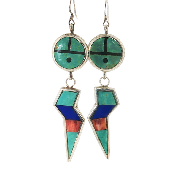 S/S LIGHTING BOLT NECKLACE/EARRINGS