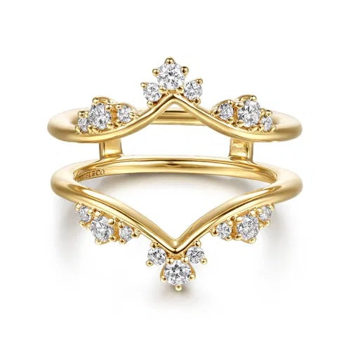 14K YG .36CTW G-H SI+ ENHANCER.