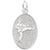 Sterling Silver Martial Arts Oval Disc Charm