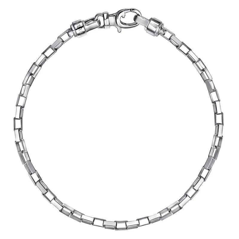 Sterling Sliver Box Bracelet 8in