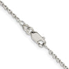 STERLING 1.95MM CABLE CHAIN 24.