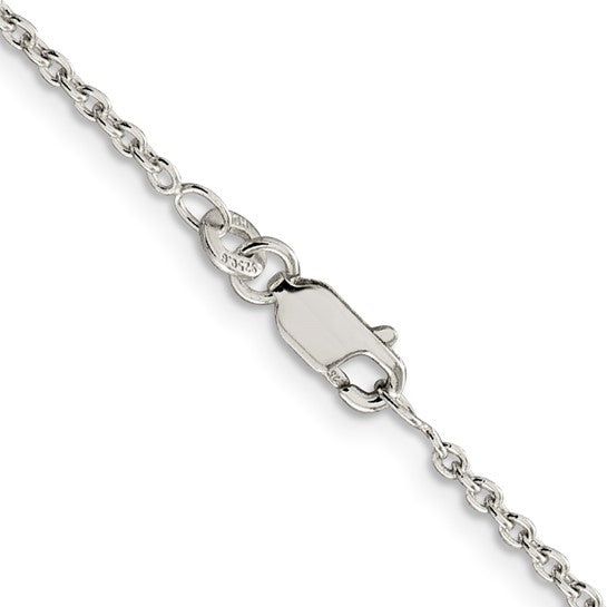 STERLING 1.95MM CABLE CHAIN 24.
