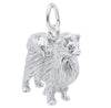 Sterling Silver Pomeranian Charm Pendant