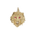 Estate Vintage 14kt Yellow Gold Lion Ruby and Diamond Pendant