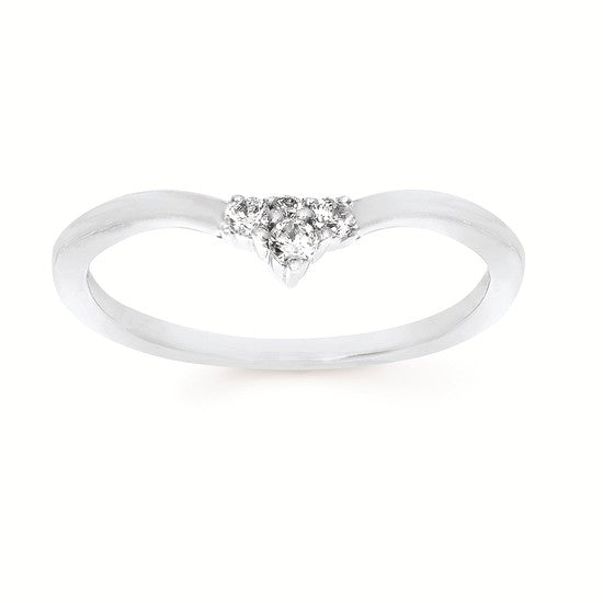 14K WG .11CTW G-H SI1/SI2 ACCE