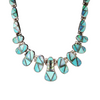 S/S TURQ AND IMI OPAL NECK & EARRS