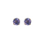14K Yellow Gold Tanzanite Prong Set Stud Earrings