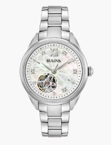 Ladies Sutton Automatic Stainless Mother of Pearl & Diamond Dial