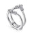 14K White Gold Diamond Accent .48CTW Ring Guard.