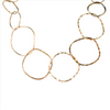 Estate 14kt Yellow Gold Hammered Link Necklace 18in