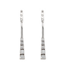 Estate: 18K White Gold Diamond Drop Earring Jackets.