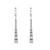 Estate: 18K White Gold Diamond Drop Earring Jackets.