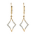 10kt Yellow Gold .15ctw Diamond Dangle Leverbacks