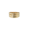 Estate 18kt Yellow Gold Ribbed Band