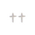 14K WG .23CTW DIA CROSS STUDS