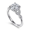 Vintage Inspired 14K White Gold Ring "Brigida"