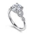 Vintage Inspired 14K White Gold Ring "Brigida"
