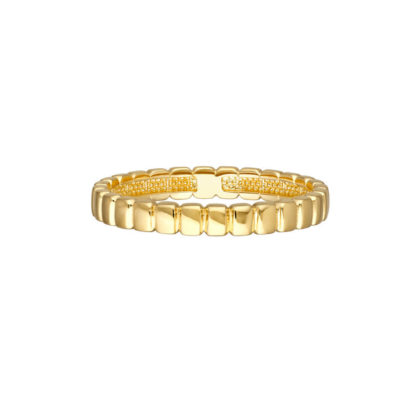 14K YG SKINNY TAG BAND