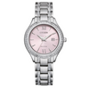 Citizen Eco Drive Stainless Classic Pink Dial Watch FE1230-51X