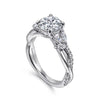 14K White Gold Deisha Marquise Accent Diamond Semi-Mount 1.5CT Center Ring S2086948