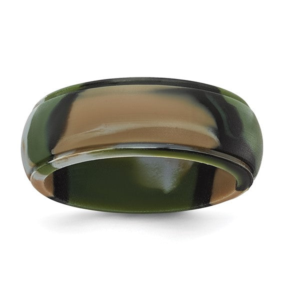 Camo Silicone Band 8MM - Size 10