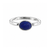 S/S LAPIS OVAL RING SOLD AS