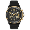 Bulova Marine Star Black Silicon Strap Goldtone Watch 98B278