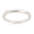 14K White Gold Diamond Wedding Band- Shadow Band