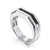 Sterling Silver Black Spinel Men's Band