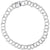 Sterling Silver Double Link Twisted Charm Bracelet