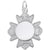 Sterling Silver Fire Department Badge Charm