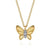 14K YG .03CTW G-H SI+ BUTTERLF