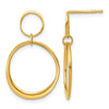 Leslies 14K Yellow Gold Polished Circle Earrings