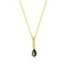 18kt Yellow Gold .30ct Alexandrite .09ctw Diamond Pendant W/Report