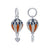 STERLING RED WHITE BLUE ENAMEL