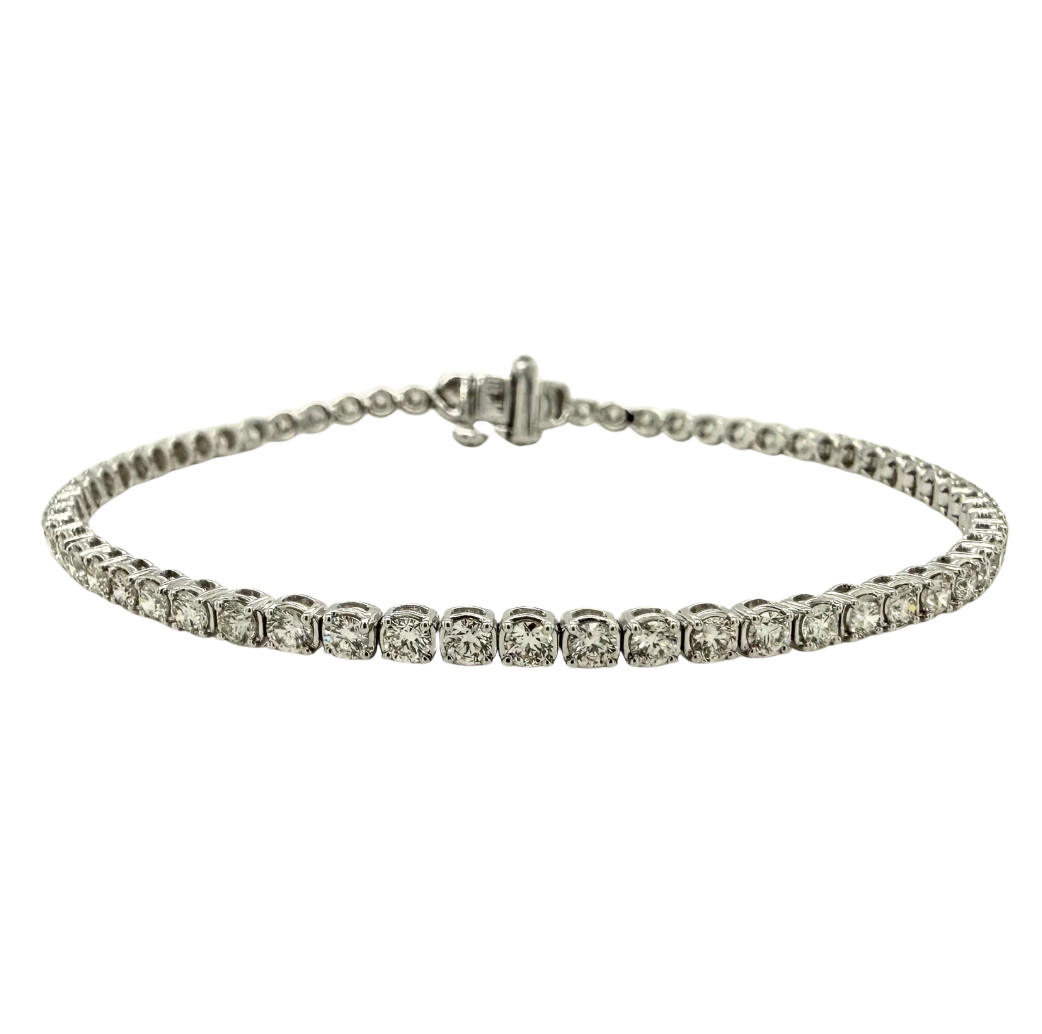 14kt White Gold 3ctw Tennis Bracelet 7in