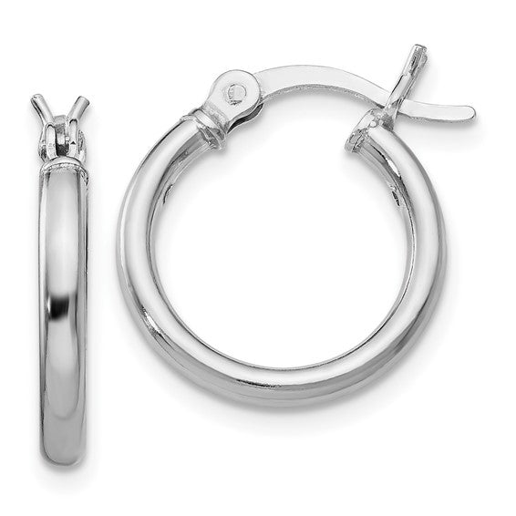 STERLING SMALL HOOPS.