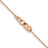Leslies 14k Rose Gold Baby Box Chain 18"