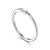 14K White Gold Baguette Diamond .04CT Bar Set Band.