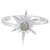 14K White Gold Australian Opal Diamond Ring