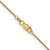 18K Yellow Gold 1.5MM Diamond Cut Cable Chain 18"